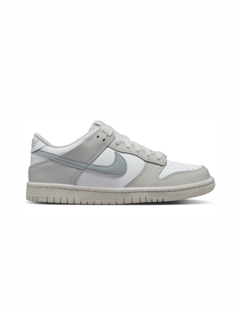 Nike Dunk Low | White/Silver/Phantom | 4Y / Women’s 5.5